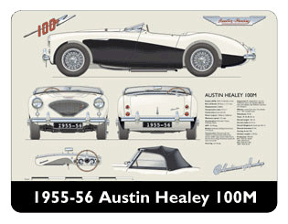 Austin Healey 100M 1955-56 Mouse Mat